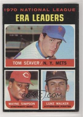 1971 Topps - [Base] #68 - League Leaders - Tom Seaver, Wayne Simpson, Luke Walker [Poor to Fair]