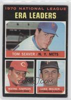 League Leaders - Tom Seaver, Wayne Simpson, Luke Walker