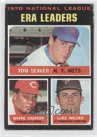 League Leaders - Tom Seaver, Wayne Simpson, Luke Walker [Good to VG&#…