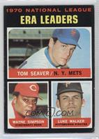 League Leaders - Tom Seaver, Wayne Simpson, Luke Walker [Good to VG&#…