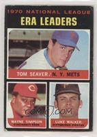 League Leaders - Tom Seaver, Wayne Simpson, Luke Walker [Good to VG&#…