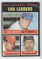 League Leaders - Tom Seaver, Wayne Simpson, Luke Walker [COMC RCR Poo…