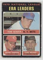 League Leaders - Tom Seaver, Wayne Simpson, Luke Walker [Good to VG&#…
