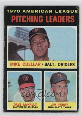 1971 Topps - [Base] #69 - League Leaders - Mike Cuellar, Jim Perry, Dave McNally [Poor to Fair]