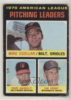 1971 Topps - [Base] #69 - League Leaders - Mike Cuellar, Jim Perry, Dave McNally [Poor to Fair]