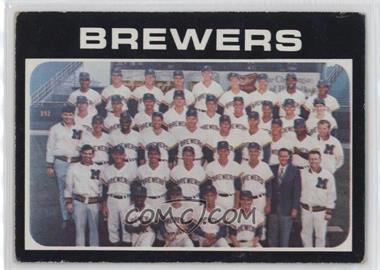 1971 Topps - [Base] #698 - High # - Milwaukee Brewers Team [Good to VG‑EX]