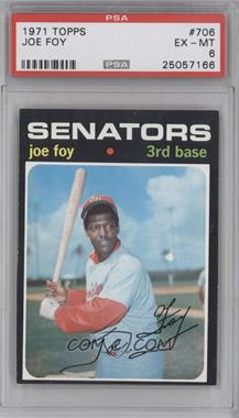 1971 Topps - [Base] #706 - High # - Joe Foy [PSA 6 EX‑MT]