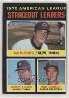 League Leaders - Sam McDowell, Mickey Lolich, Bob Johnson