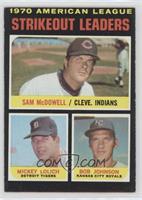 League Leaders - Sam McDowell, Mickey Lolich, Bob Johnson