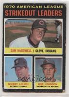 League Leaders - Sam McDowell, Mickey Lolich, Bob Johnson [Poor to Fa…