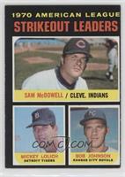 League Leaders - Sam McDowell, Mickey Lolich, Bob Johnson