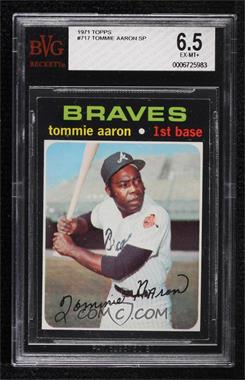 1971 Topps - [Base] #717 - High # - Tommie Aaron [BVG 6.5 EX‑MT+]