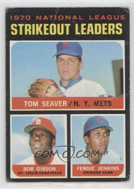 1971 Topps - [Base] #72 - League Leaders - Tom Seaver, Bob Gibson, Fergie Jenkins [Good to VG‑EX]