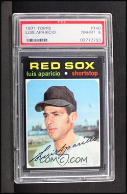 1971 Topps - [Base] #740 - High # - Luis Aparicio [PSA 8 NM‑MT]