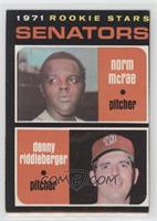 1971 Rookie Stars - Norm McRae, Denny Riddleberger