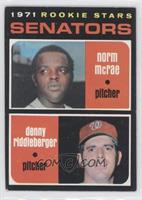 1971 Rookie Stars - Norm McRae, Denny Riddleberger [Noted]