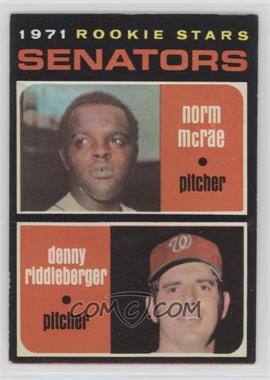 1971 Topps - [Base] #93 - 1971 Rookie Stars - Norm McRae, Denny Riddleberger