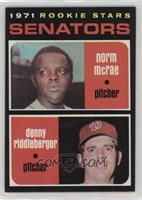 1971 Rookie Stars - Norm McRae, Denny Riddleberger