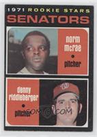 1971 Rookie Stars - Norm McRae, Denny Riddleberger