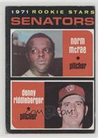 1971 Rookie Stars - Norm McRae, Denny Riddleberger [Poor to Fair]