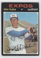 Don Hahn [Poor to Fair]