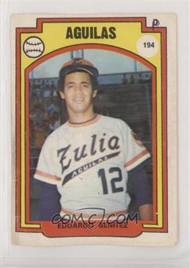 1972-73 Venezuelan Baseball Stickers - [Base] #194 - Eduardo Benitez [Poor to Fair]