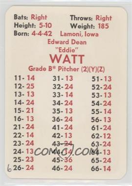 1972 APBA Baseball 1971 Season - [Base] #_EDWA - Eddie Watt [Poor to Fair]
