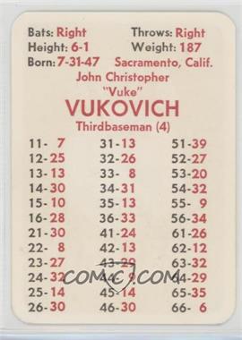 1972 APBA Baseball 1971 Season - [Base] #_JOVU - John Vukovich