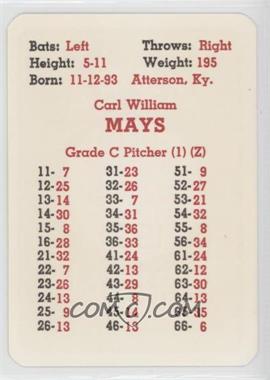 1972 APBA Baseball Great Teams of the Past - [Base] #_CAMA - Carl Mays