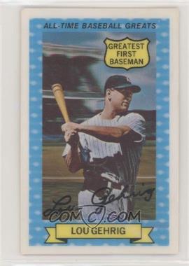 1972 Kellogg's 3-D All-Time Baseball Greats - [Base] #13 - Lou Gehrig