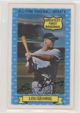 1972 Kellogg's 3-D All-Time Baseball Greats - [Base] #13 - Lou Gehrig