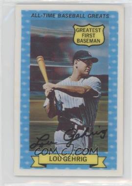 1972 Kellogg's 3-D All-Time Baseball Greats - [Base] #13 - Lou Gehrig