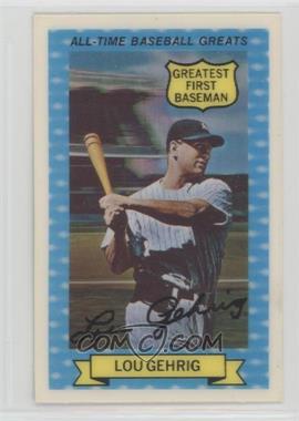 1972 Kellogg's 3-D All-Time Baseball Greats - [Base] #13 - Lou Gehrig