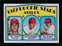 1972 Rookie Stars - Bill Greif, J.R. Richard, Ray Busse