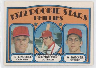 1972 O-Pee-Chee - [Base] #14 - 1972 Rookie Stars - Pete Koegel, Mike Anderson, Wayne Twitchell