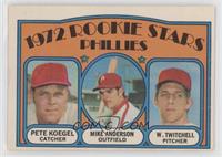 1972 Rookie Stars - Pete Koegel, Mike Anderson, Wayne Twitchell [Good to&n…