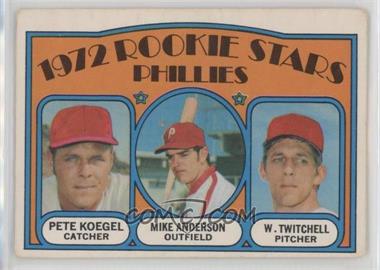 1972 O-Pee-Chee - [Base] #14 - 1972 Rookie Stars - Pete Koegel, Mike Anderson, Wayne Twitchell [Poor to Fair]