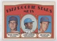 1972 Rookie Stars - Buzz Capra, Leroy Stanton, Jon Matlack
