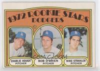 1972 Rookie Stars - Charlie Hough, Bob O'Brien, Mike Strahler