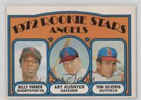 1972 Rookie Stars - Billy Parker, Art Kusnyer, Tom Silverio