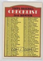 Checklist - Cards 264-394 (3rd Series)