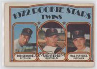 1972 Rookie Stars - Bob Gebhard, Steve Brye, Hal Haydel [Good to VG&#…