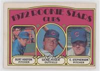 1972 Rookie Stars - Burt Hooton, Gene Hiser, Earl Stephenson