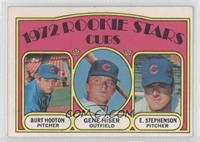 1972 Rookie Stars - Burt Hooton, Gene Hiser, Earl Stephenson [Noted]