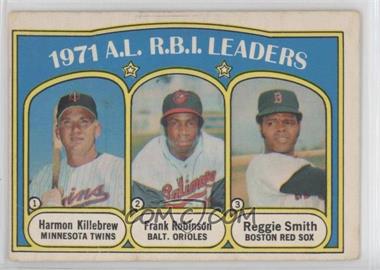 1972 O-Pee-Chee - [Base] #88 - League Leaders - Frank Robinson, Reggie Smith, Harmon Killebrew [Poor to Fair]