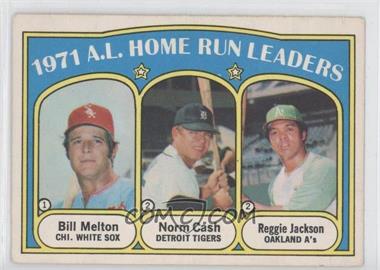 1972 O-Pee-Chee - [Base] #90 - League Leaders - Bill Melton, Norm Cash, Reggie Jackson [Good to VG‑EX]