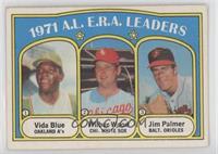 League Leaders - Vida Blue, Wilbur Wood, Jim Palmer