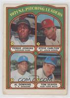 League Leaders - Fergie Jenkins, Steve Carlton, Al Downing, Tom Seaver