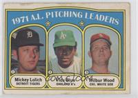 League Leaders - Mickey Lolich, Vida Blue, Wilbur Wood [COMC RCR Poor]