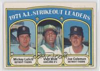 League Leaders - Mickey Lolich, Vida Blue, Joe Coleman [Good to VG…